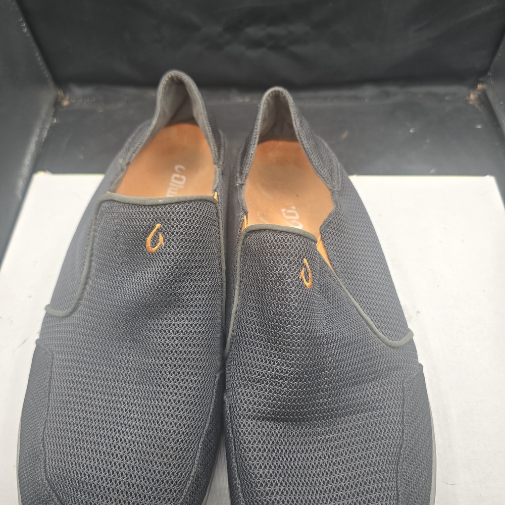 OluKai Dark Gray Mesh Slip-On Men's Loafers